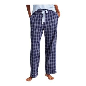 State of Day Plaid Pajama Pants Poplin Lounge Sleepwear - NWT